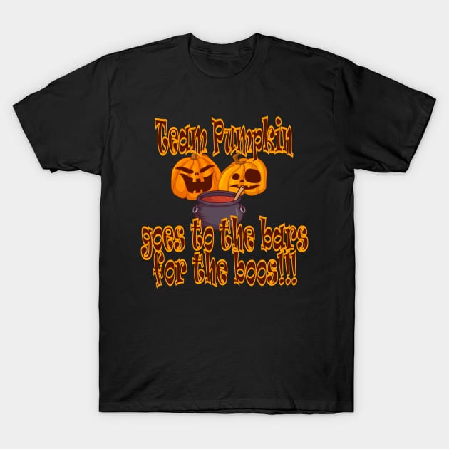 Pumpkin Halloween Witch Party Costume Gift T-Shirt by DHdesignerPublic